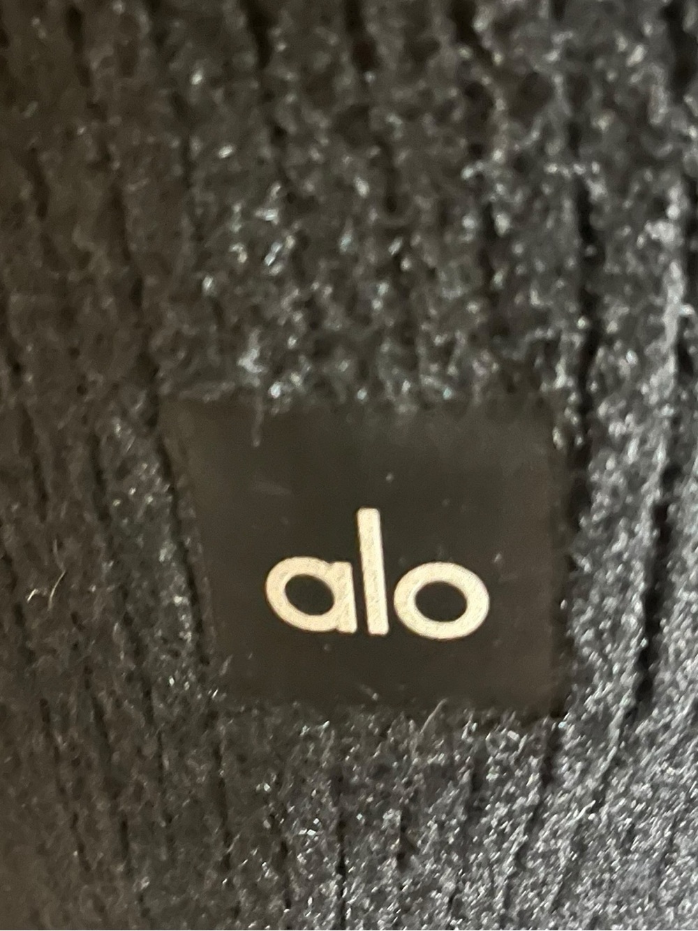 ALO Yoga Black Ribbed Wide-Leg Drawstring Pants - Picture 4 of 5